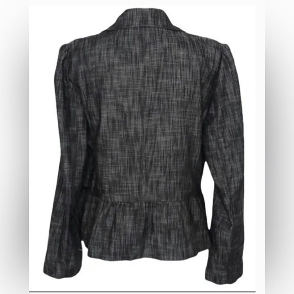 Sandro Heathered Peplum Moto Jacket w Diagonal Zip Offers Versatile Styling - Picture 8 of 9